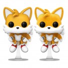 Sonic The Hedgehog POP! Games Tails(Flying) Vinyl Figure 978 - Mulighet for chase flocked thumbnail