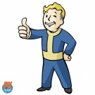 Fallout Vault Boy Die-Cut Metal Sign - Previews Exclusive - Forventet November thumbnail