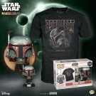 Star Wars: The Mandalorian Boba Fett Pop! Vinyl Figure and Adult Black Pop! T-Shirt thumbnail
