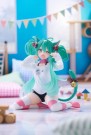 Hatsune Miku Cat Ear T-Shirt Ver. Desktop Cute PVC Figur 13 cm thumbnail