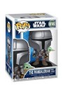 Star Wars: The Mandalorian and Grogu POP! Vinyl Bobblehead Figure The Mandalorian with Grogu 9 cm 818 thumbnail