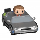 Back to the Future Bitty POP! Rides Vinyl Figure Marty McFly and Time Machine thumbnail