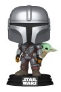 Star Wars: The Mandalorian and Grogu POP! Vinyl Bobblehead Figure The Mandalorian with Grogu 9 cm 818 thumbnail