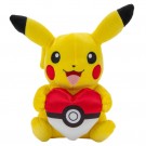 Pokemon Bamse Pikachu Holde Hjerte 20cm thumbnail