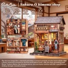 Miniature House Model Kit Sakura O Kimono Shop  thumbnail