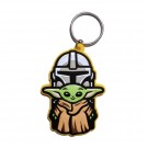 Star Wars The Mandalorian Helmet & The Child nøkkelring thumbnail