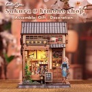 Miniature House Model Kit Sakura O Kimono Shop  thumbnail