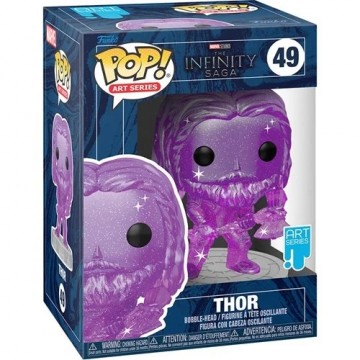 Avengers Infinity Saga Thor Purple Artist Series Pop! Vinyl Figur with Pop! Protector Case 49