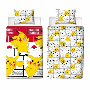 Pokemon dynetrekk - Pikachu 140cm x 200cm - Bomull