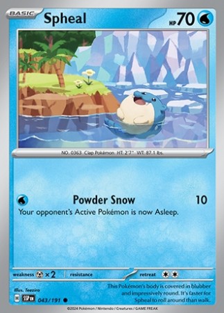 Surging Sparks 43/191 Spheal - Reverse Holo