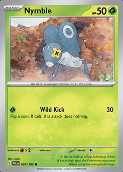 Paldea Evolved 20/193 Nymble - Reverse Holo