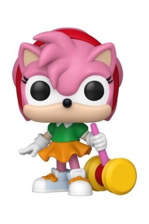 Sonic - The Hedgehog POP! Games Vinyl Figures Amy Rose with Piko Hammer 9 cm 1171