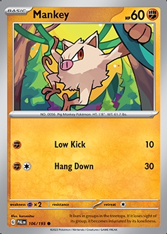 Paldea Evolved 106/193 Mankey - Reverse Holo