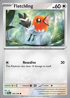 Paldea Evolved 163/193 Fletchling - Reverse Holo