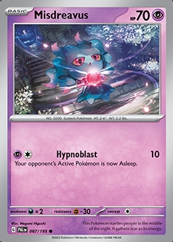 Paldea Evolved 87/193 Misdreavus - Reverse Holo