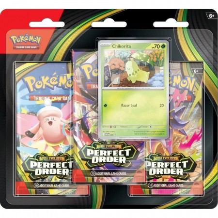 Pokemon Perfect Order 3-Pack Blister - Chikorita