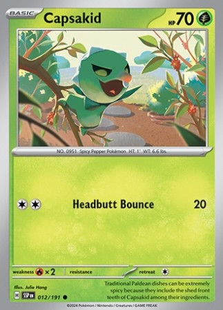 Surging Sparks 12/191 Capsakid - Reverse Holo