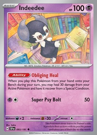 Surging Sparks 93/191 Indeedee - Reverse Holo