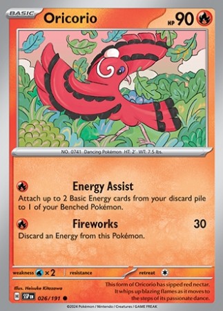 Surging Sparks 26/191 Oricorio - Reverse Holo