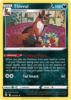 Evolving Skies 105/203 Thievul - Rare