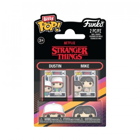 Stranger Things Bitty POP! Vinyl Figure 2-Pack  Dustin & Mike 2,5 cm - Forventet Oktober