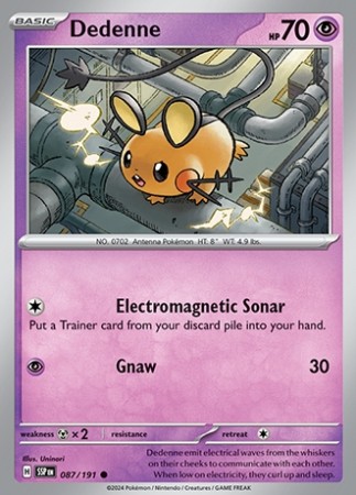 Surging Sparks 87/191 Dedenne - Reverse Holo