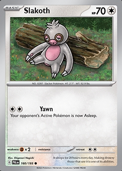 Paldea Evolved 160/193 Slakoth - Reverse Holo