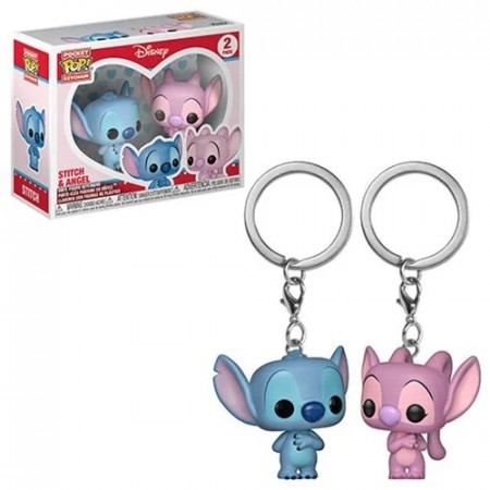 Lilo & Stitch Angel and Stitch Pocket Pop! Key Chain 2-Pack - Forventet Januar