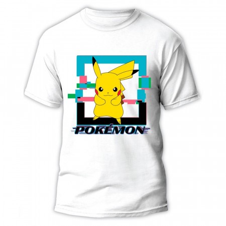 Pokemon Pikachu T-skjorte for Barn og Ungdom 
