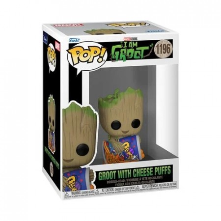 I Am Groot with Cheese Puffs Pop! Vinyl Figure 1196