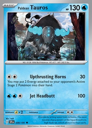 Surging Sparks 39/191 Paldean Tauros - Reverse Holo
