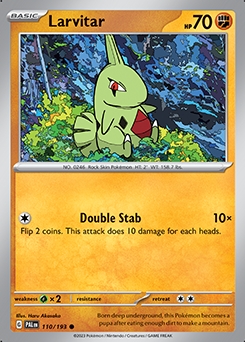 Paldea Evolved 110/193 Larvitar - Reverse Holo