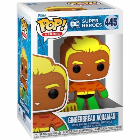 DC Comics Super Heroes Gingerbread Aquaman Pop! Vinyl Figure 445