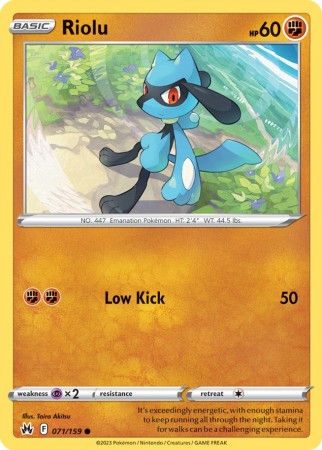 Crown Zenith 71/159 Riolu