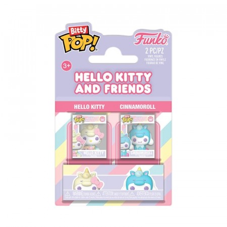 Hello Kitty Bitty POP! Vinyl Figure 2-Pack HK and Cinnamonroll 2,5 cm - Forventet Oktober
