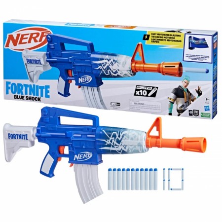 Fortnite Nerf Blue Shock Blaster