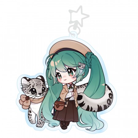 Hatsune Miku Acrylic Keychain Kawaii Winter Time