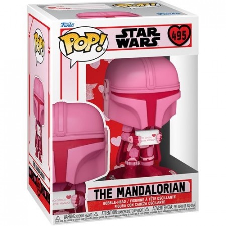Star Wars Valentines The Mandalorian Pop! Vinyl Figur 495