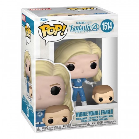 The Fantastic Four: First Steps POP! and Buddy Marvel Invisible Woman and Franklin Vinyl Figure 1514