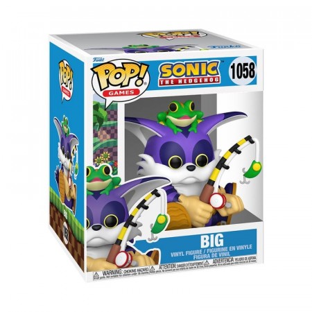 Sonic the Hedgehog Oversized POP! Big the Cat w/Froggy 15 cm Vinyl figure 1058