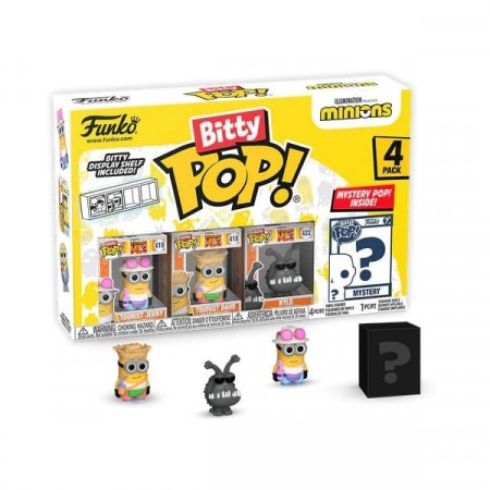 Minions Bitty POP! Vinyl Figure 4-Pack Tourist Jerry 2,5 cm