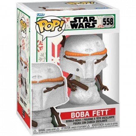Star Wars Holiday Boba Fett Snowman Pop! Vinyl Figure 558