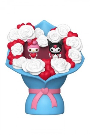 Sanrio Bitty POP! Bouquet Vinyl Figure 2-Pack My Melody & Kuromi (Valentine) 4 cm