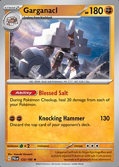 Paldea Evolved 123/193 Garganacl - Reverse Holo