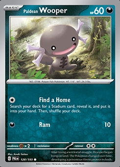 Paldea Evolved 128/193 Paldean Wooper - Reverse Holo