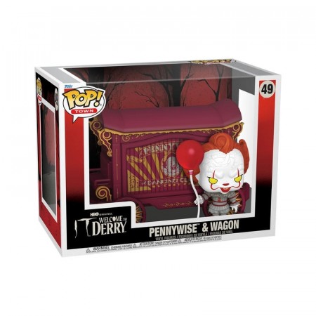 It-Welcome to Derry POP! Town Pennywise and Wagon Vinyl Figure 49