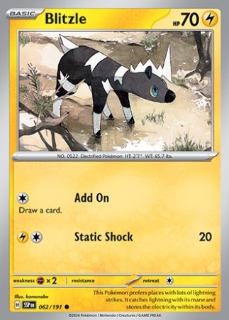 Surging Sparks 62/191 Blitzle - Reverse Holo