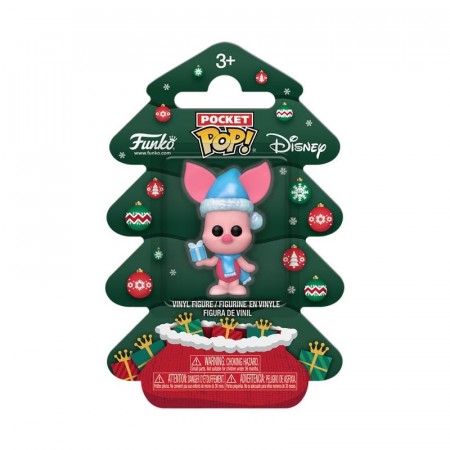 Winnie the Pooh Holiday 2025 Pocket POP! Keychain – Piglet (Tree Box) 4 cm - Forventet Oktober