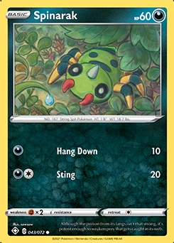 Shining fates 43/72 Spinarak