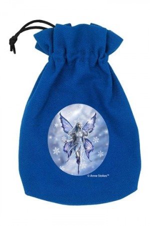 Anne Stokes Dice Pouch Snow Fairy